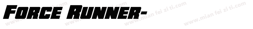 Force Runner字体转换